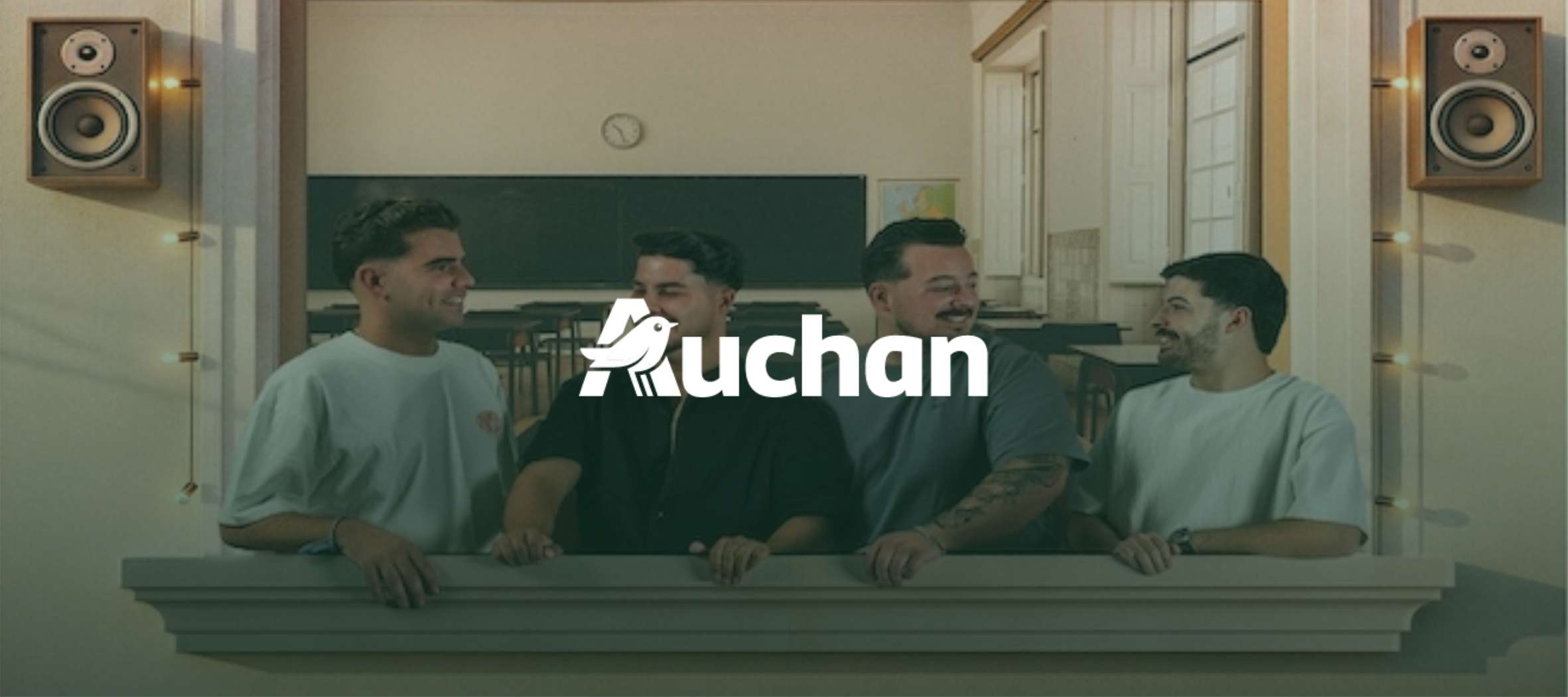 Imagem “Com bons Vizinhos, voltar custa menos”: Auchan lança campanha de Regresso às Aulas com a banda Vizinhos